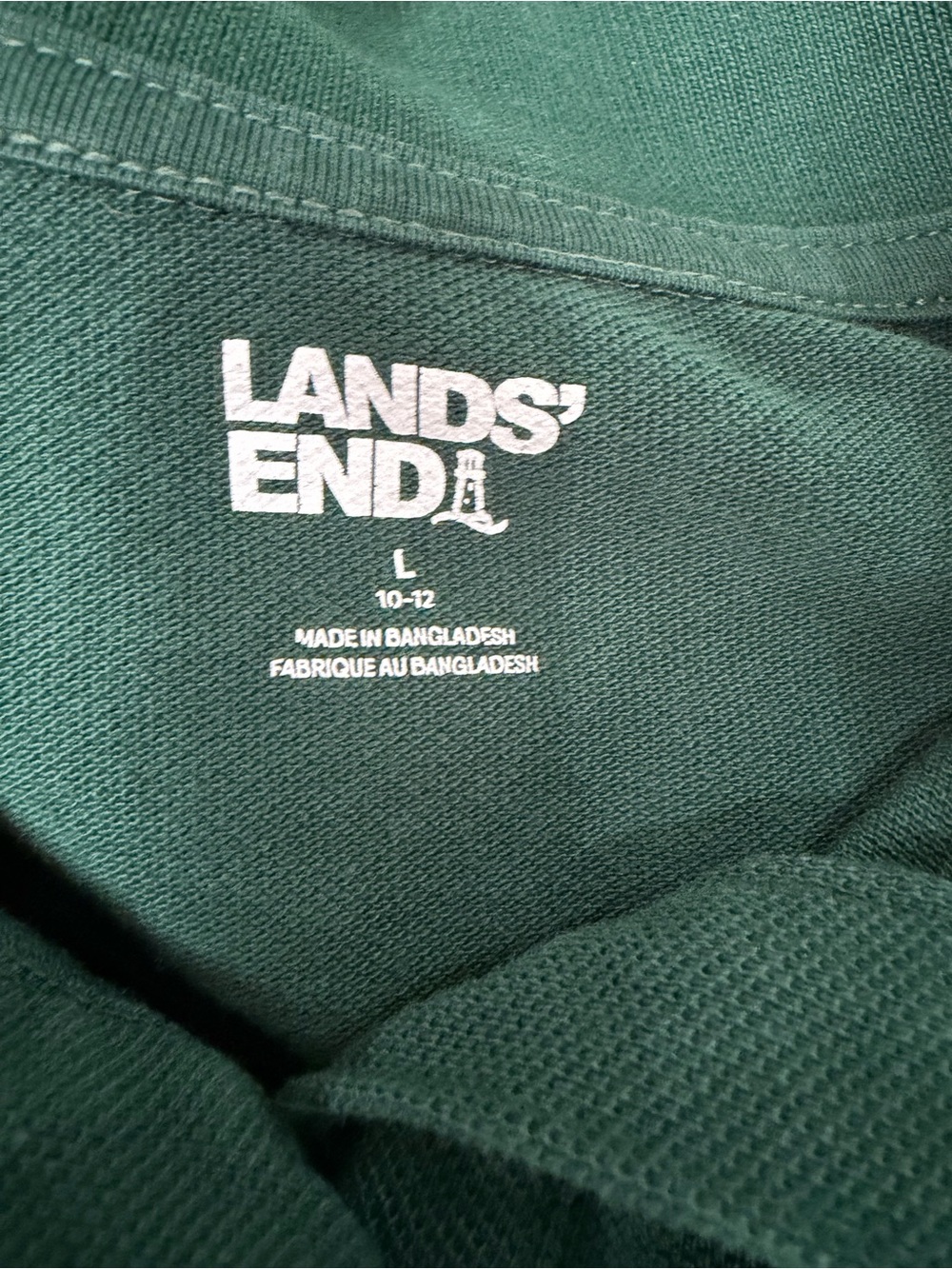 Lands End Green School Uniform Long Sleeve Polo BUNDLE SET Kid Girl Boy Shirt